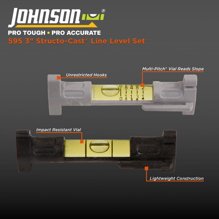 Johnson Level 3-in Line Level Set, large image number 2