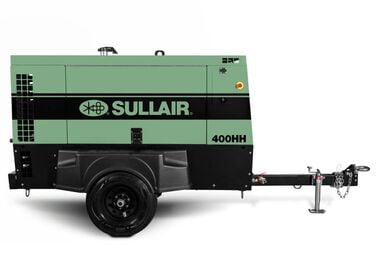 Sullair 400 CFM 100 / 200 PSI - Portable Lubricated Rotary Screw Air Compressor