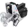 Shocker Hitch Streamline 10K Aluminum 2in Air Receiver Hitch & Silver Combo Ball Mount with 2in & 2-5/16in Hitch Balls, small image number 3