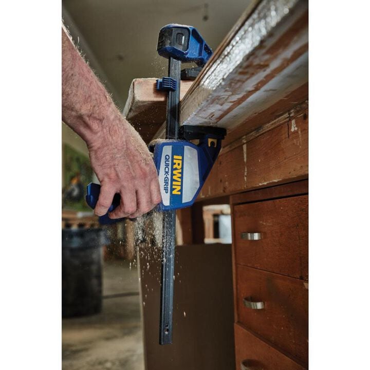Irwin QUICK-GRIP One-Handed Bar Clamp Heavy-Duty 12in 1964712, large image number 4