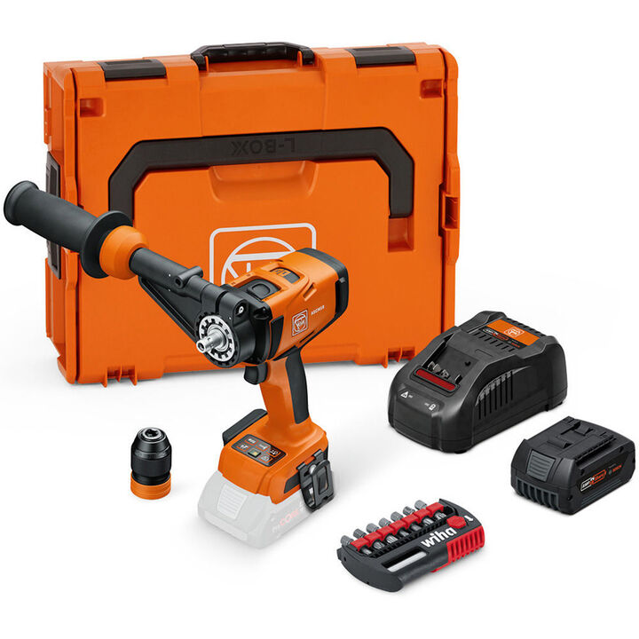 Fein 18V ASCM 18-4 QMP AS High Torque QuickIN Start Set Cordless Hammer Drill/Driver Kit