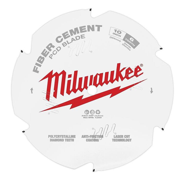 Milwaukee 10 in. PCD/Fiber Cement Circular Saw Blade, large image number 0