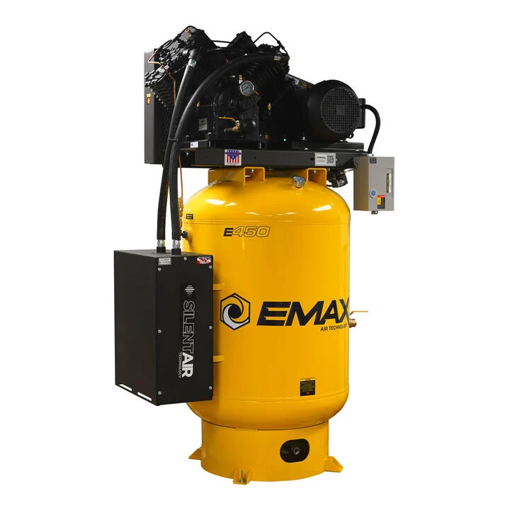 EMAX 208V 10HP 3PH 120 Gallon Vertical Air Compressor