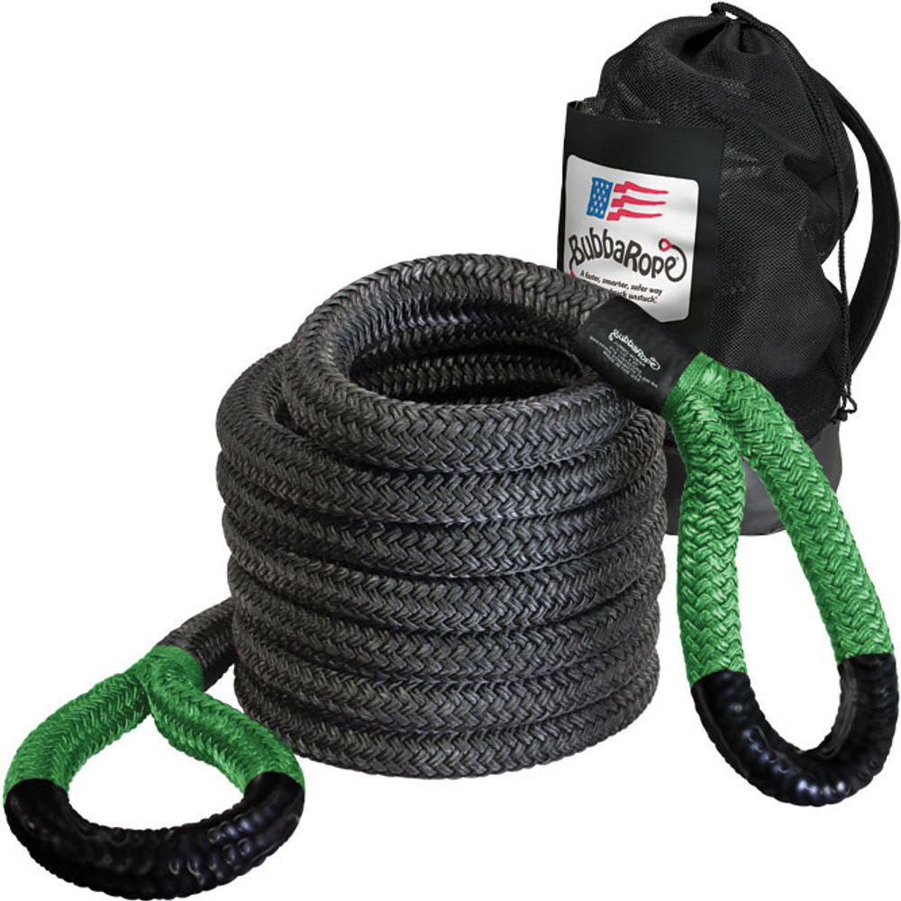 Bubba Rope 1-1/2 Inch x 20 Ft. Green Power Stretch Off-Road Recovery Rope, large image number 1