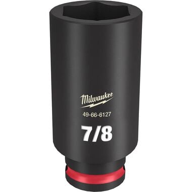 Milwaukee SHOCKWAVE Impact Duty Socket 3/8in Drive 7/8in Deep 6 Point, large image number 0