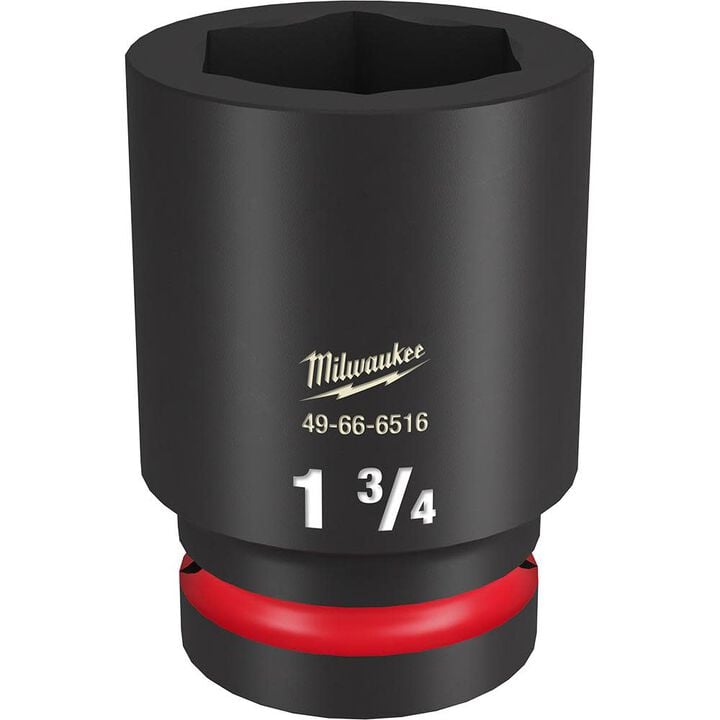 Milwaukee Impact Socket 1in Drive 1 3/4in Deep 6 Point, large image number 0