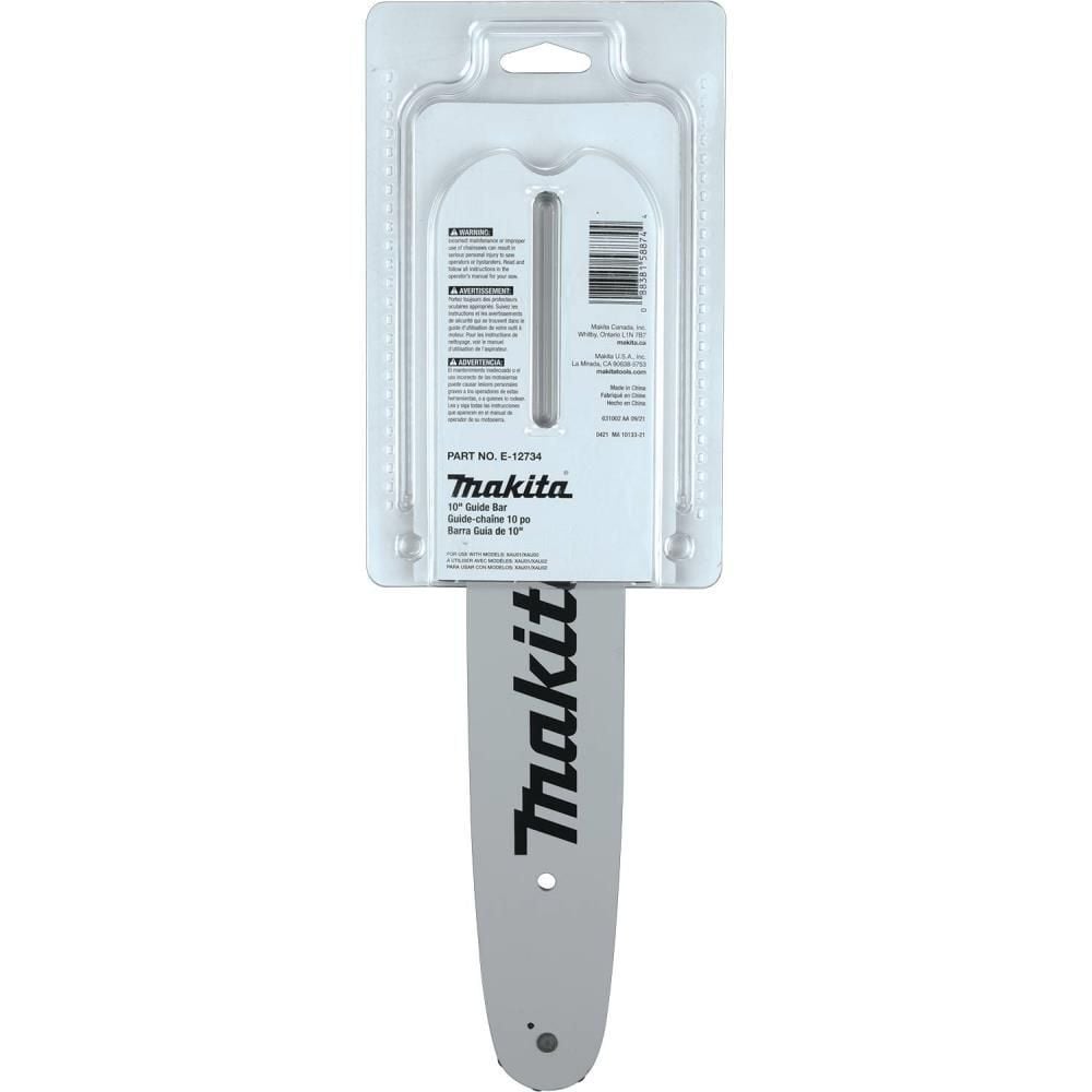 Makita 10 Inch Guide Bar, 3/8 Inch Low Profile Pitch, .050 Inch Gauge, large image number 4