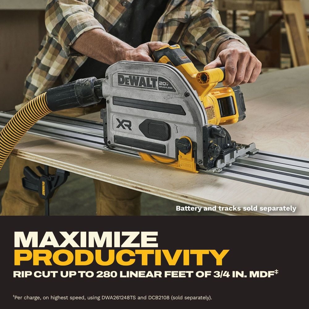 DEWALT 20V XR 6 1/2 Inch Track Saw (Bare Tool), large image number 7