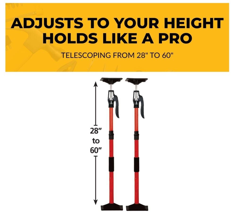 Fastcap 3rd Hand HD Support System 2 Pack Heavy-Duty Support Poles & Dust Barrier Kit, large image number 3
