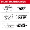 Milwaukee 10 Inch 3/8 Inch LOW PROFILE Pitch, .043 Inch Gauge Saw Chain and Guide Bar Set, small image number 5
