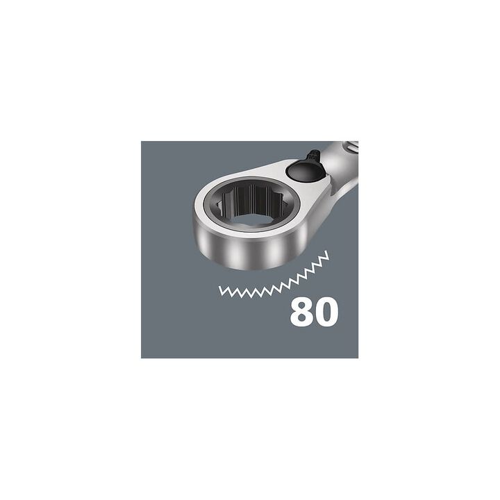 Wera Tools 6001 Joker Switch 11 Metric 1 Combination Ratchet Wrench Set, large image number 8