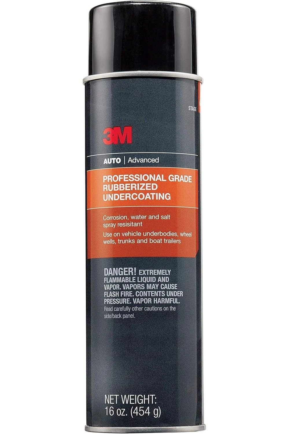 3M 16 Oz Aerosol Rubberized Multi-Purpose Undercoating, Black, large image number 1