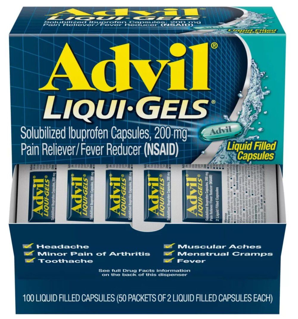 Aero Healthcare Advil LiquiGels 100 Pieces, large image number 1