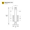 Trailer Valet TVJX7-S - 7000 lbs Side Mount Bracket Drill Jack, small image number 3