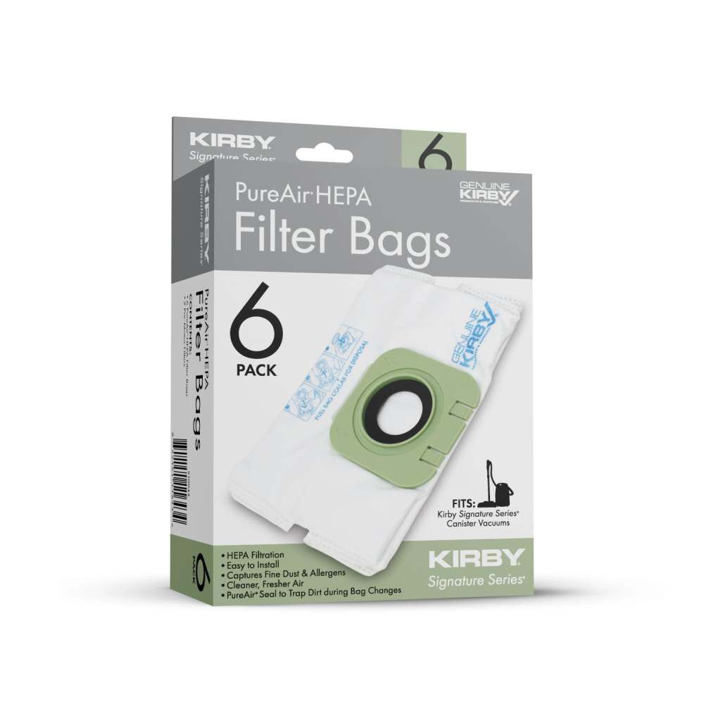 Kirby Signature Series PureAir HEPA Canister Filter Bag & Pre-Motor Filter Kit with 6 Bags & 2 Filters, large image number 1