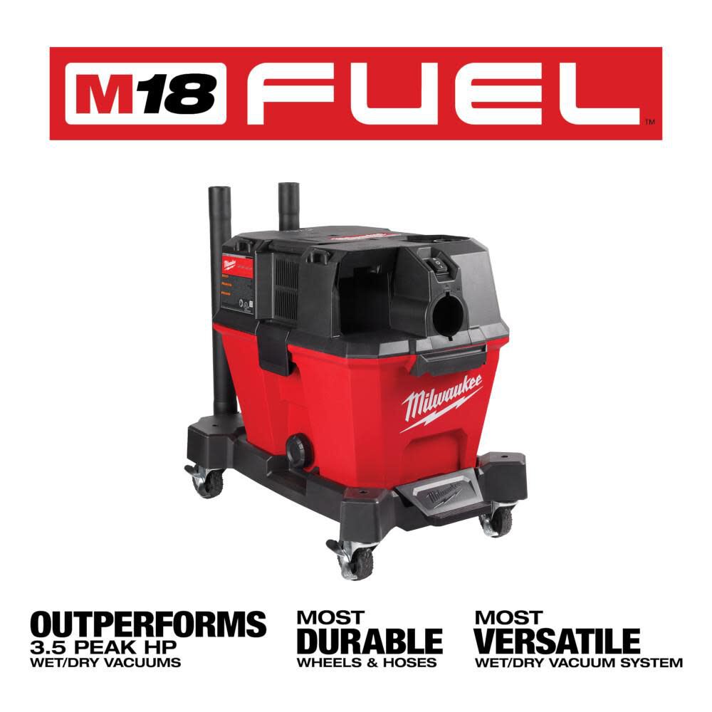 Milwaukee M18 FUEL Wet Dry Vacuum 6 Gallon Bare Tool 0910 20