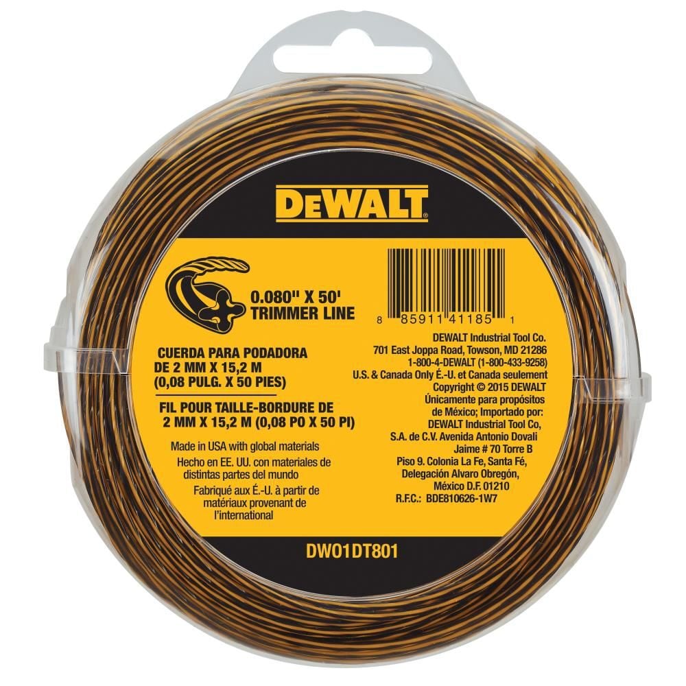 DEWALT Trimmer Line 0.080 In. x 50 Ft., large image number 1