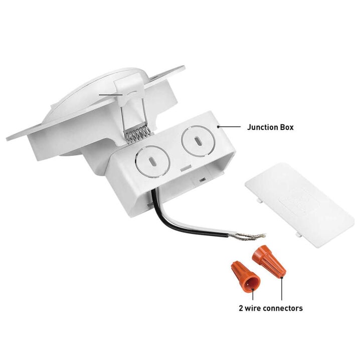 Globe Electric Value Pack Recessed Lighting Kit White Plastic LED, large image number 4