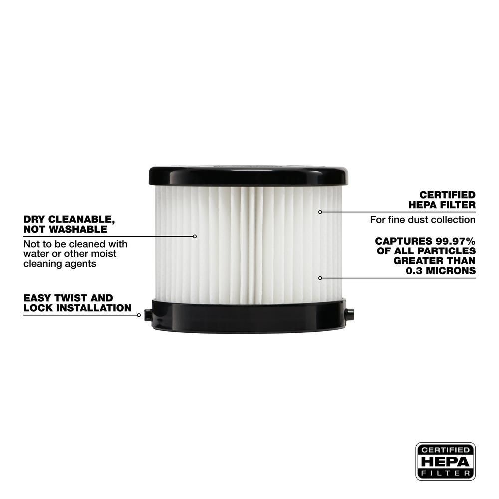 Milwaukee HEPA Dry Filter Kit (2-Pack) - M18 Compact Vacuum, large image number 3