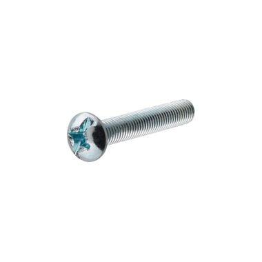 Hillman #10-32 x 3in Zinc Round Head Combination Machine Screw 100pk