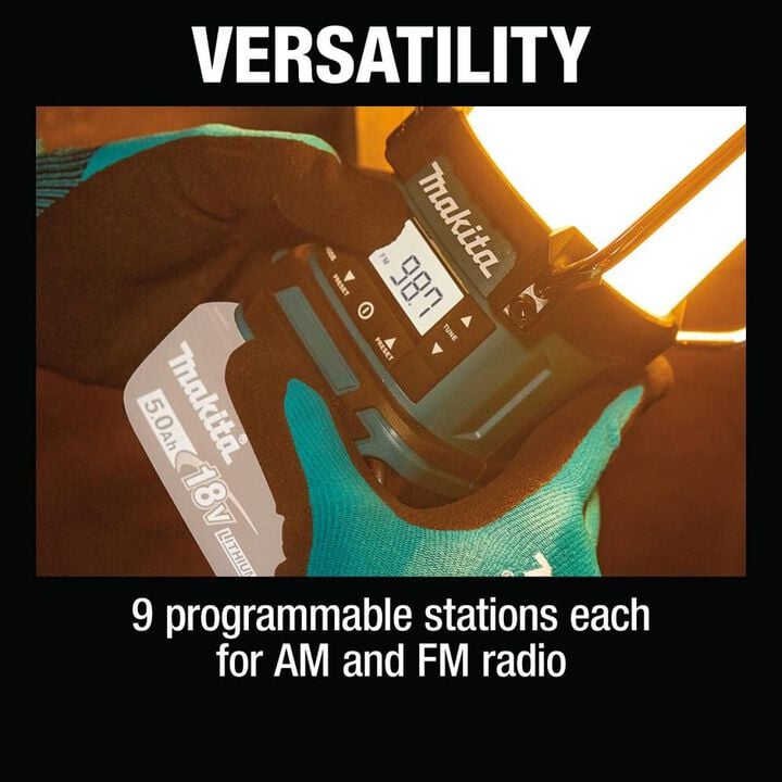 Makita 18V LXT Lantern with Radio Cordless (Bare Tool), large image number 14