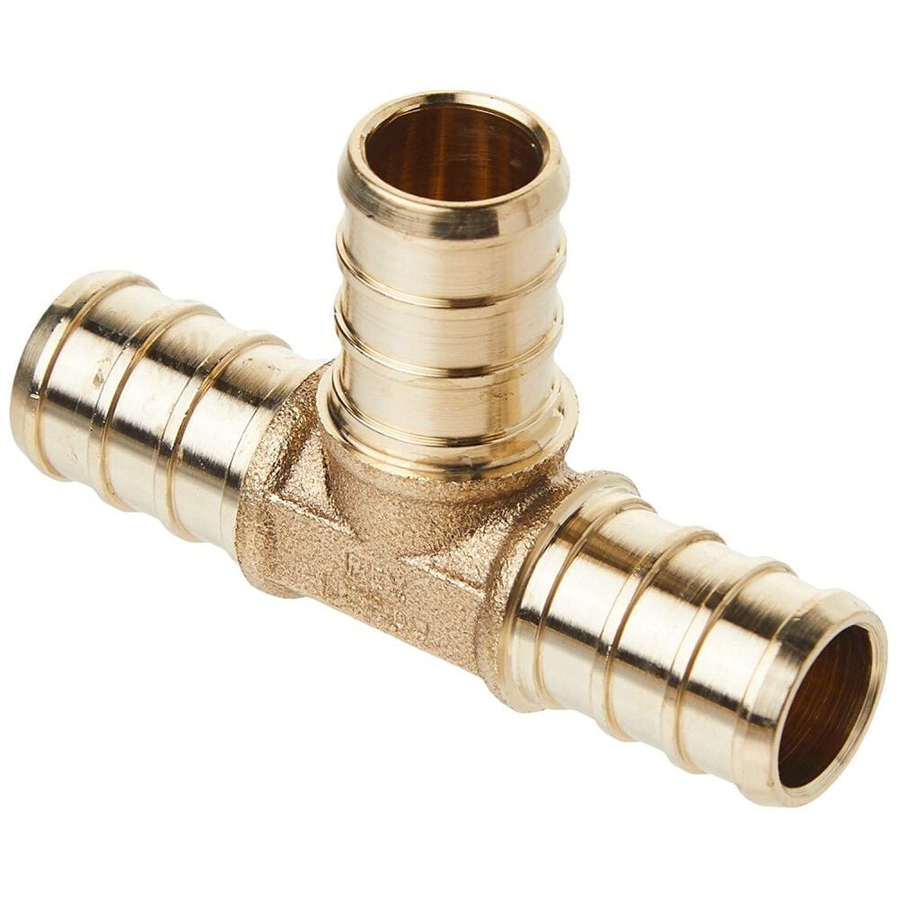 Sharkbite 1/2in x 1/2in x 1/2in PEX Brass Crimp Tee, large image number 1