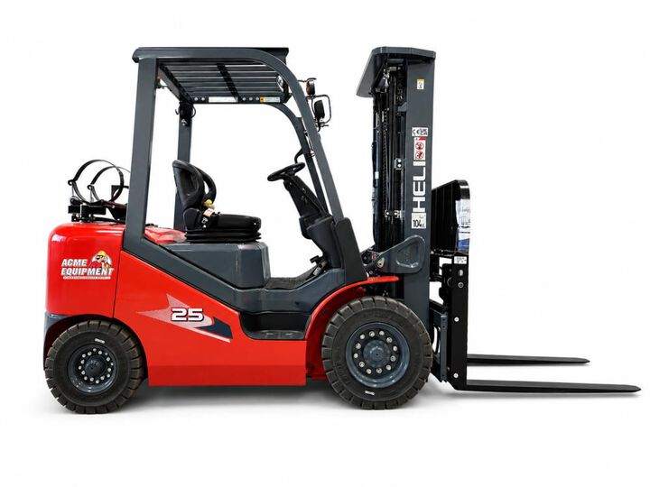 Heli Americas 5000 Lb Load Capacity 185 Inch TSU Dual Fuel Forklift, large image number 2