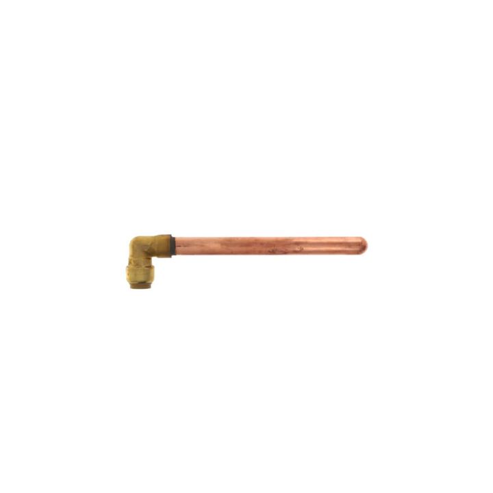 Sharkbite 1/2in PTC x 8in Copper 90 Deg Stub Out Elbow, large image number 1