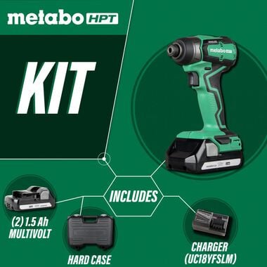 Metabo HPT 18V Brushless Impact Driver Kit, large image number 2