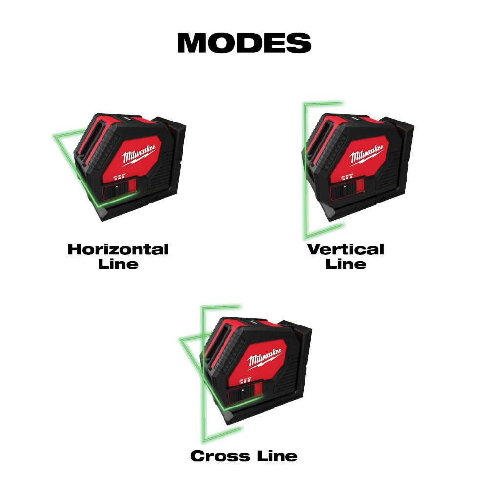 Milwaukee Green Cross Line Laser 3421 - Image 10