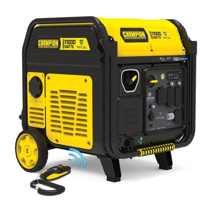 Champion Power Equipment 11,000-Watt Wireless Remote Start Tri Fuel 49 State Home Backup Portable Inverter Generator with Quiet Technology, large image number 11
