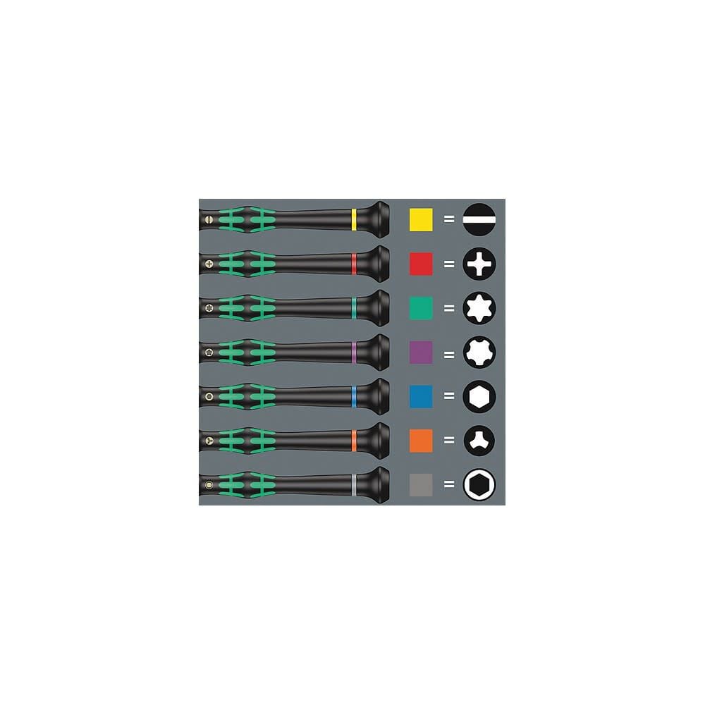 Wera Tools 6pc 2035/6 B Micro Screwdriver Set with Rack, large image number 10