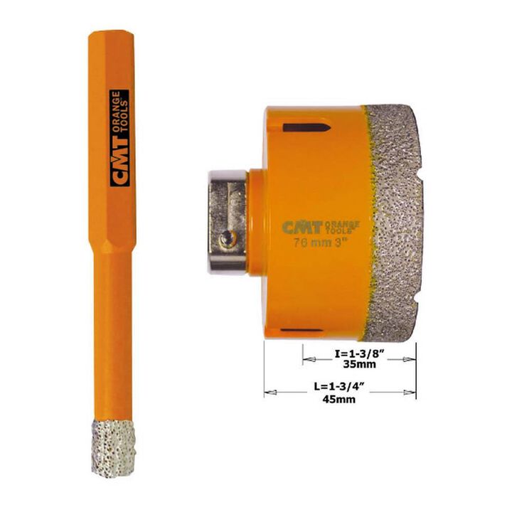 CMT Diamond Dry Hole Saw 13/64 In. Diameter