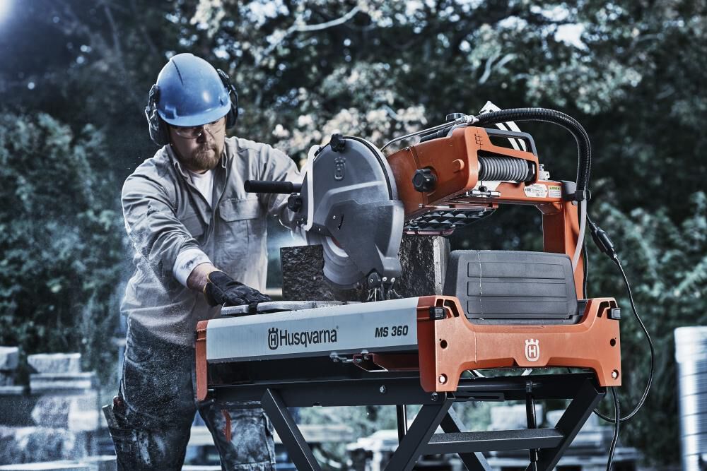 Husqvarna Construction MS 360 2 HP 115-230V Masonry Saw Body Only, large image number 6
