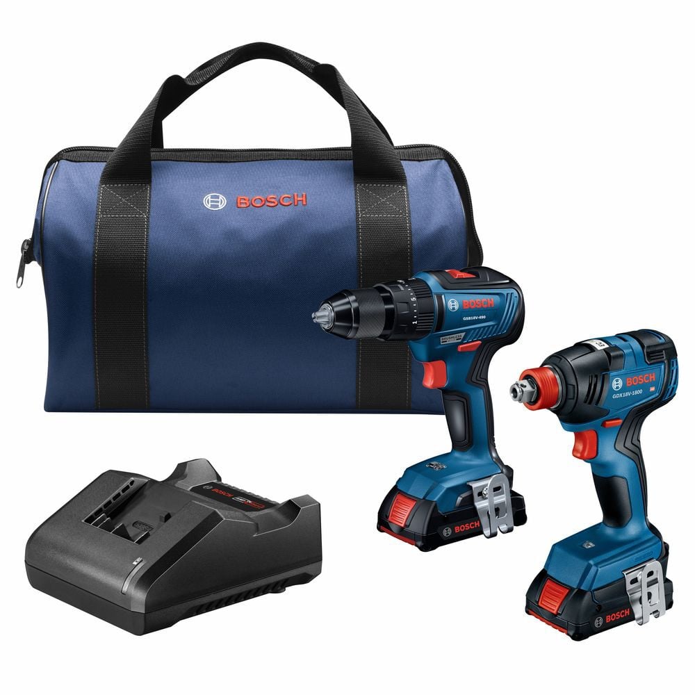 Bosch 18V 2 Tool Combo Kit Reconditioned, large image number 1