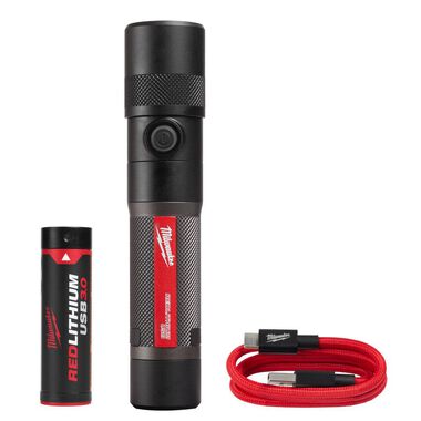 Milwaukee USB Rechargeable 1100L Twist Focus Flashlight