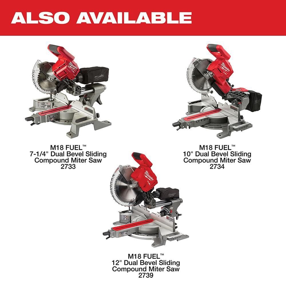 Milwaukee M18 FUEL HIGH DEMAND 10inch Miter Saw (Bare Tool), large image number 12