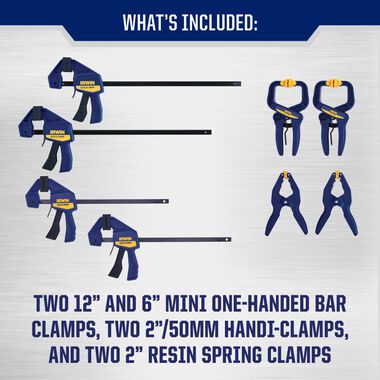 Irwin Quick-Grip Clamp Set 8pc, large image number 1