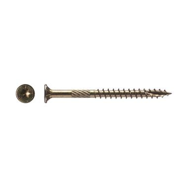 Western Builders Supply 3-1/2 In. Flat Head Gold Interior Structural Wood Screw