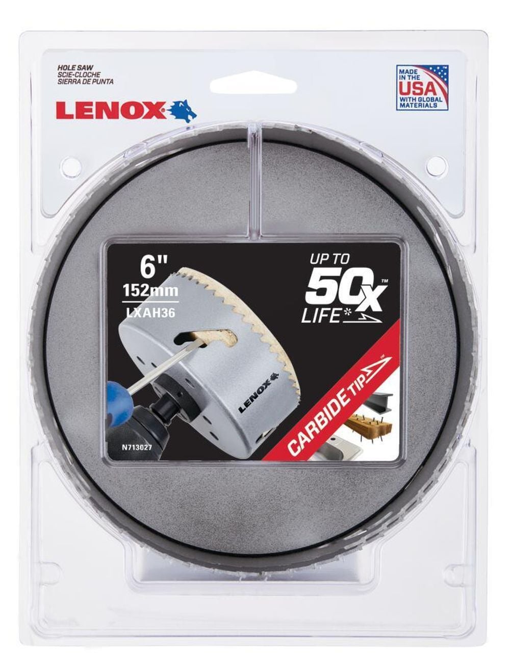 Lenox Hole Saw Carbide Tipped 6in 152mm, large image number 2