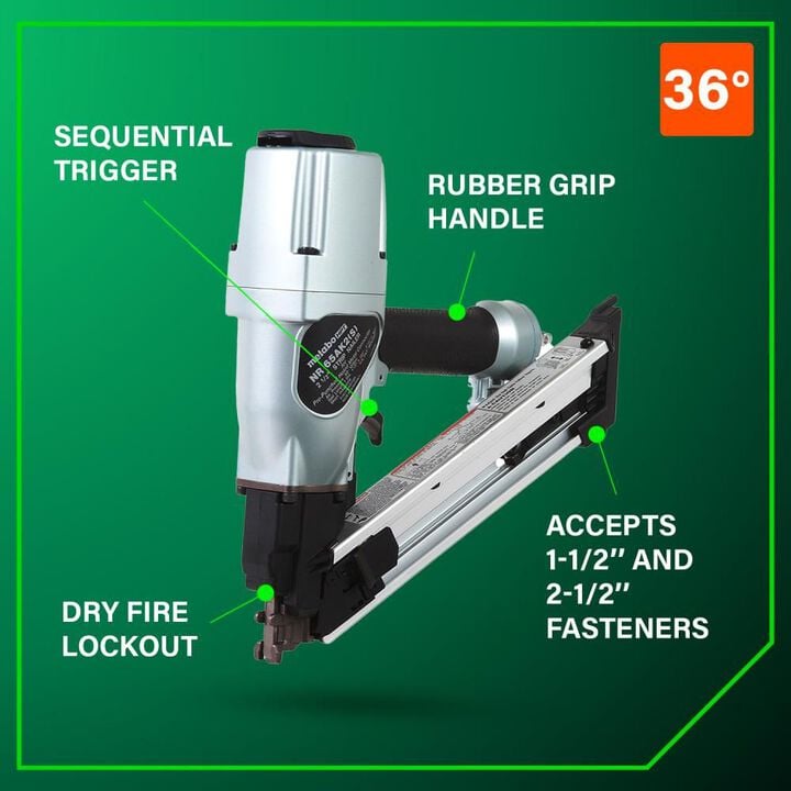 Metabo HPT Strap-Tite 2-1/2in Strip Nailer, large image number 3