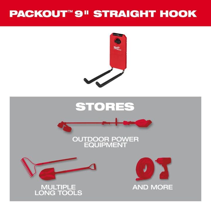 Milwaukee PACKOUT 9 Straight Hook, large image number 2