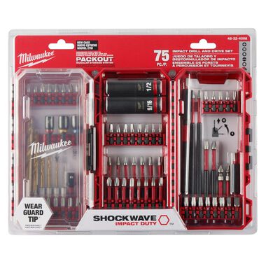 Milwaukee SHOCKWAVE Impact Duty Drill Drive & Fasten Set 75pc, large image number 11