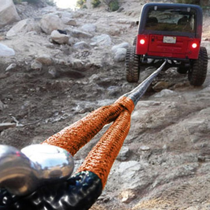 Bubba Rope 1-1/4 Inch x 30 Ft. Orange Power Stretch Off-Road Recovery Rope, large image number 7