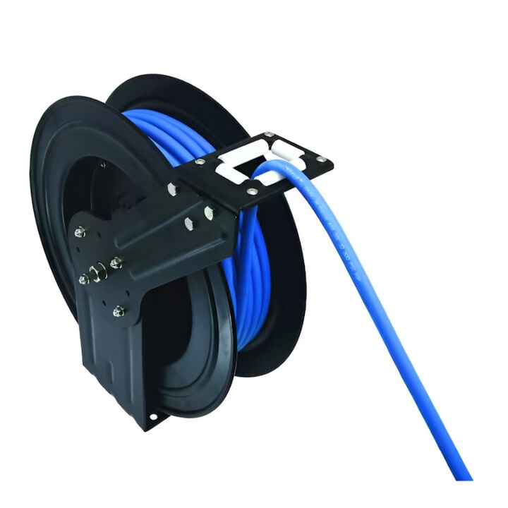 BluBird 1/2 Inch x 65 Ft Black Steel Single Arm Retractable Air Hose Reel, large image number 1