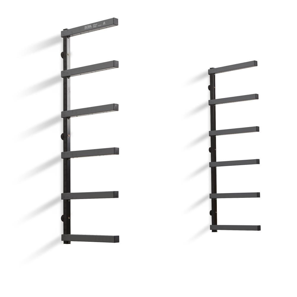 Bora Portamate Wood Rack 6 Tier Wall Mounted Gray/Black, large image number 1