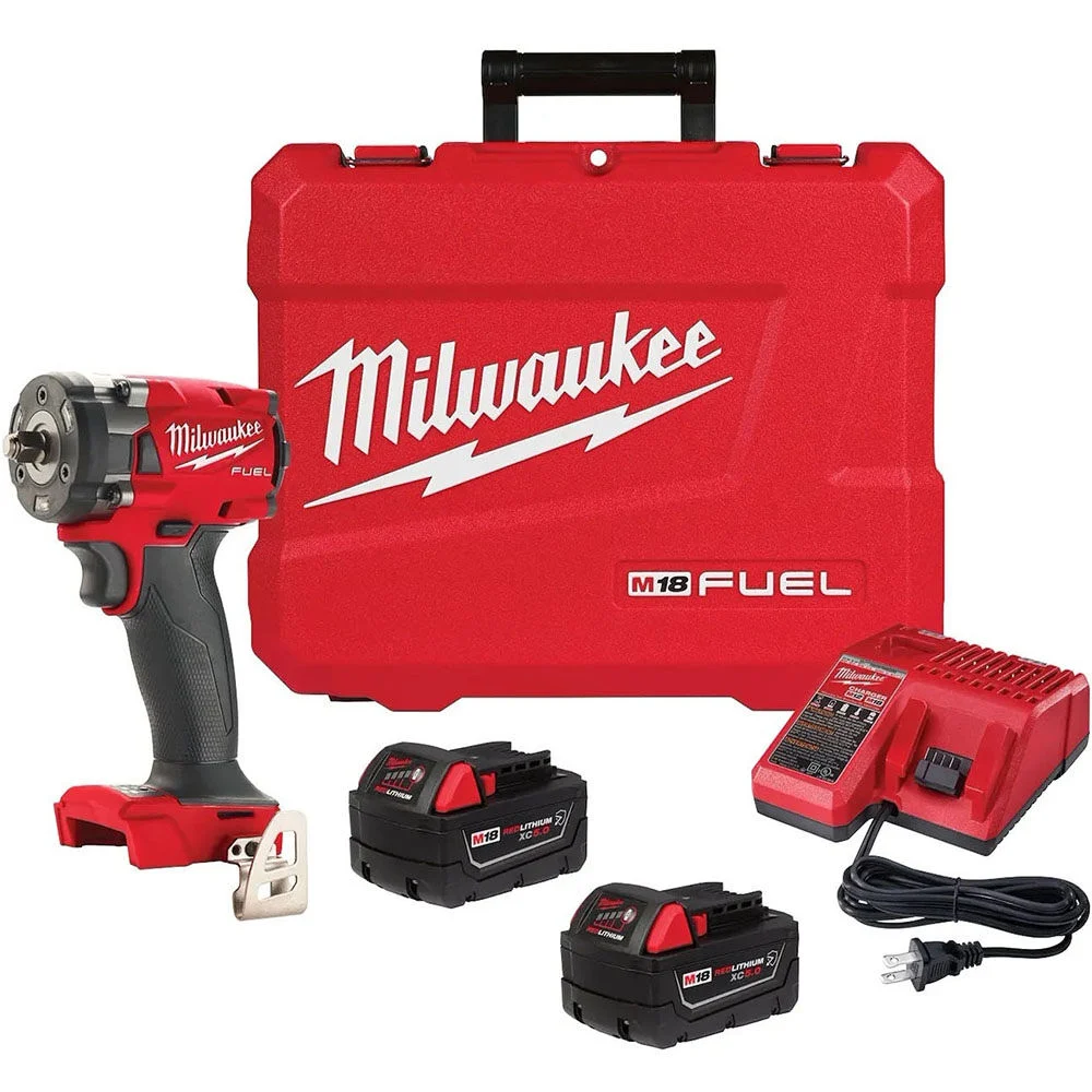 Milwaukee M18 FUEL 3/8inch Compact Impact Wrench with Friction Ring Kit, large image number 1
