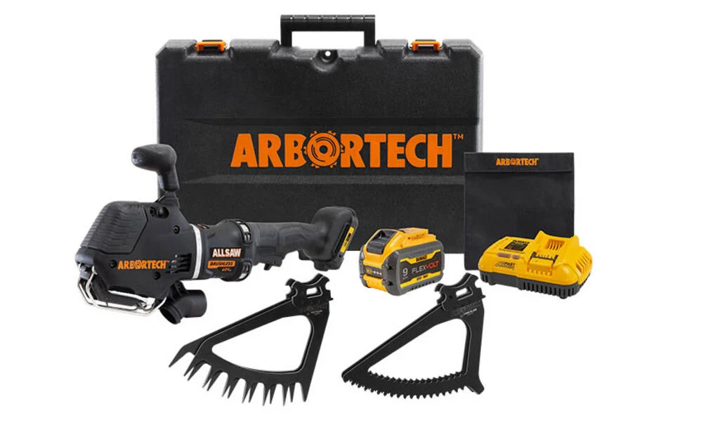 Arbortech USA AllSaw BA200X DEWALT Cordless Landscaping Turf & Wood Blades Kit – ALL. FG.200KITWT.20