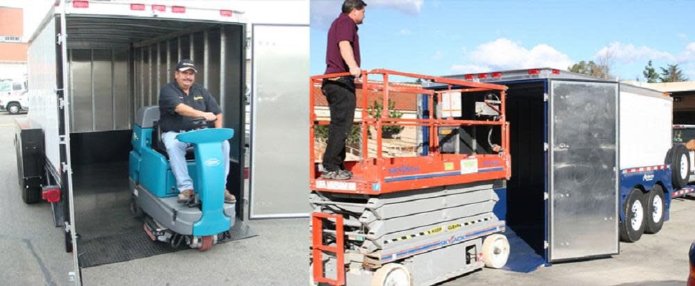 Air-Tow Trailers 14' x 6' 3in Enclosed Drop Deck Trailer - 10000 lb. Cap, large image number 7