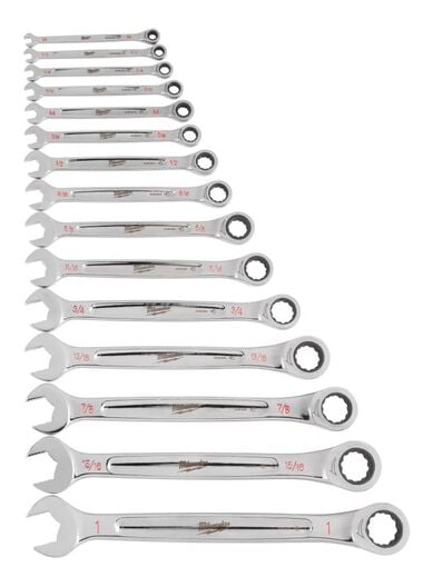 Milwaukee SAE and Metric Ratcheting Combination Wrench Bundle, large image number 2